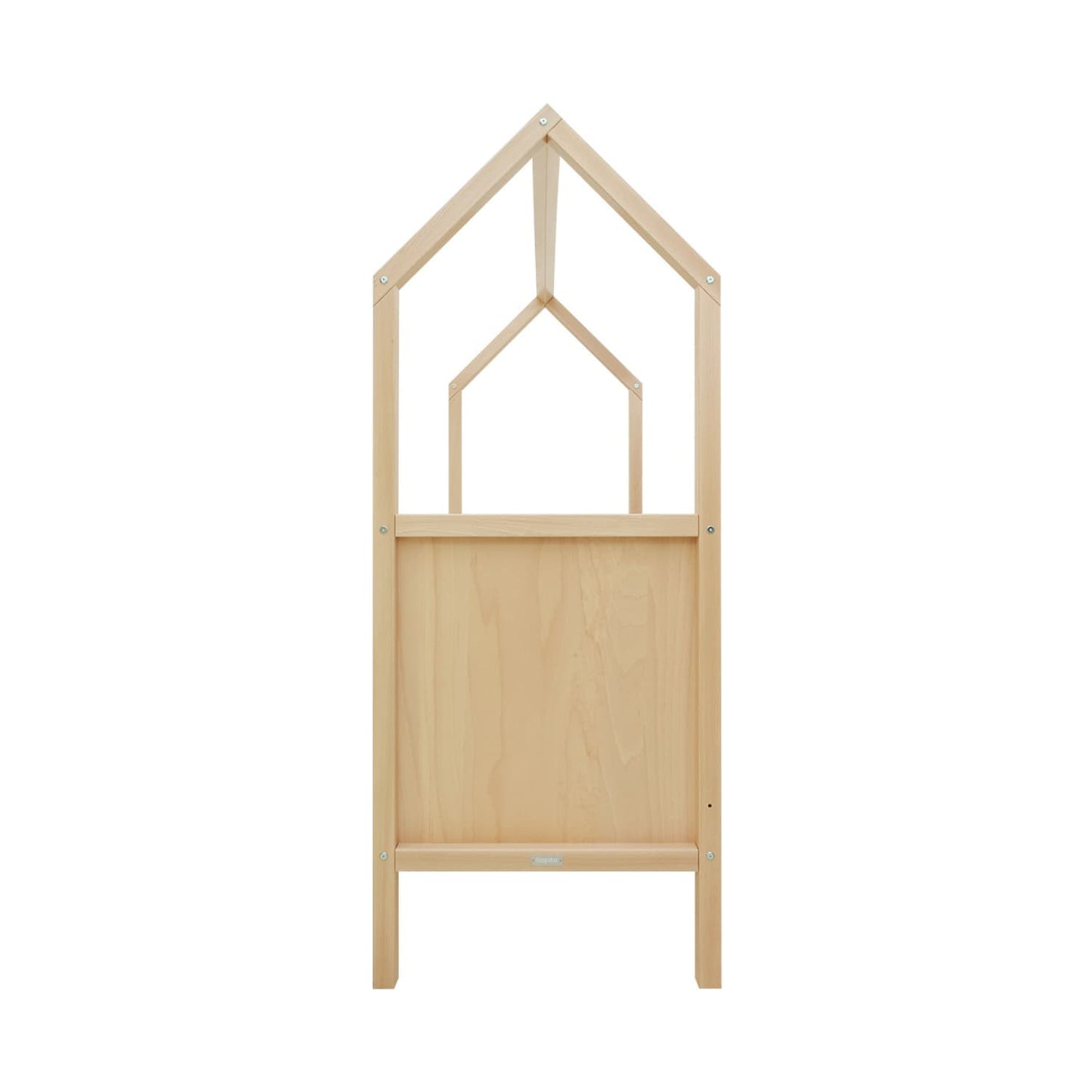 lit bébé cabane évolutif 60x120 cm bois naturel avec sommier à hauteur ajustable