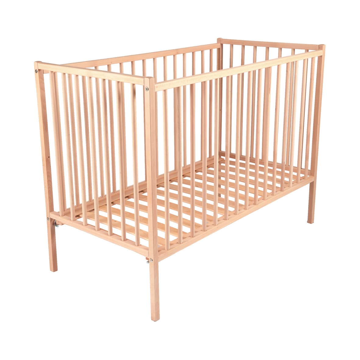lit bébé à barreaux 70x140 cm en bois naturel combelle